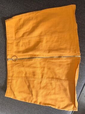 Mustard Mini Skirt